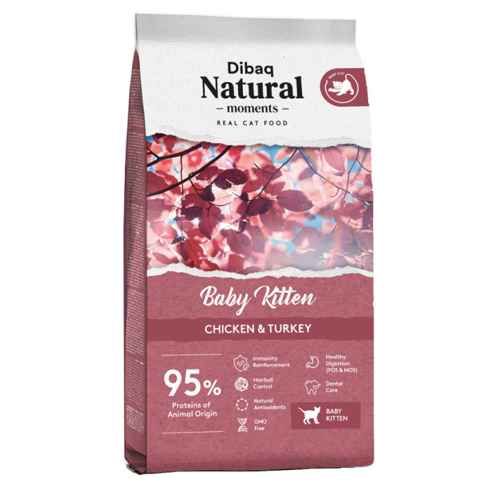 Dibaq Natural Moments Kitten Pollo y Pavo Pienso Para Gatitos - Pienso Gatos