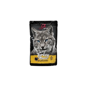 Alpha Spirit gato pouch mousse pavo