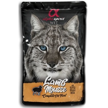 Alpha Spirit gato pouch mousse cordero