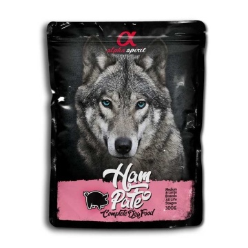 Alpha Spirit pouch para perro tipo pate jamon