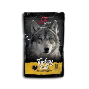 Alpha Spirit pouch para perro tipo pate pavo