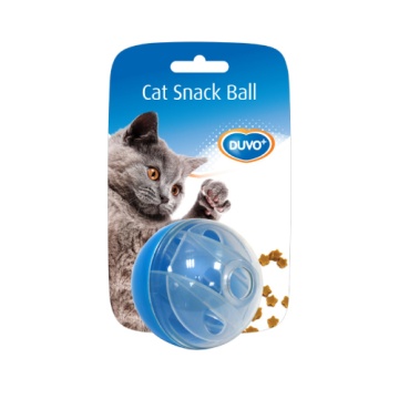 Duvo Juguete Gato Bola Snack Azul