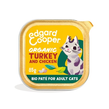 Edgard Y Cooper Paté de pavo ecológico sin cereales para gatos