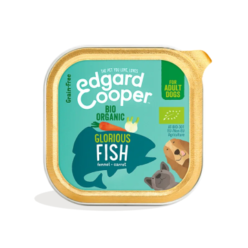 Edgar Y Cooper Tarrina de comida para perros con pescado orgánico sin cereales