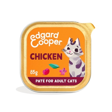 Edgard Y Cooper Paté de pollo sin cereales para gatos 85g