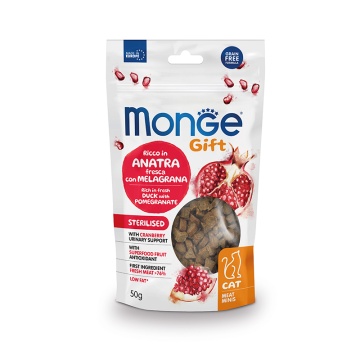 Monge Gift Gatos Meat Minis Esterilizados Pato Con Granada