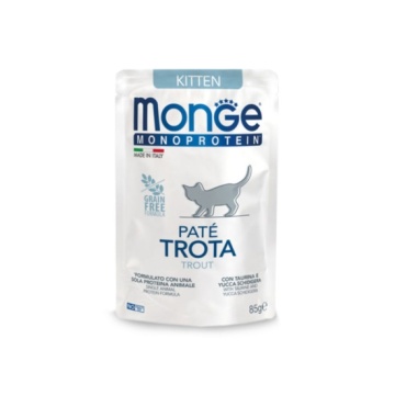 Monge Monoproteico Con Trucha Para Gato Cachorro