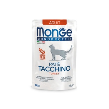 Monge Pouches Para Gato Adulto Con Pavo