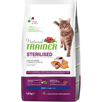 Natural Trainer Gato Adulto Esterilizado De Salmón