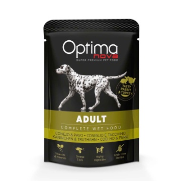 Optima Nova pouch adult rabbit  turkey