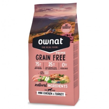 Ownat Grain Free Mini Adult Chicken Y Turkey