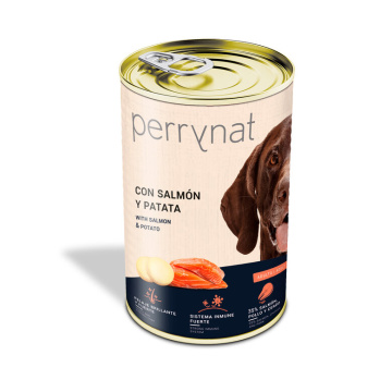 Perrynat Salmon y Patata Lata Para Perros - Comida humeda Perros