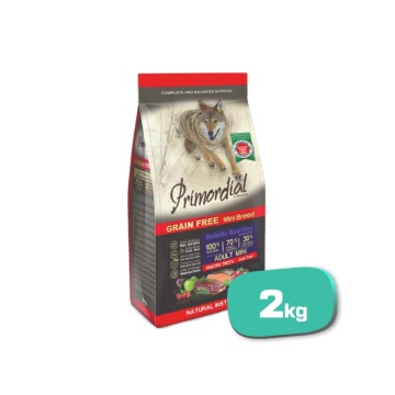 Primordial Pienso Sin Cereales Para Perros Adultos Mini Con Pato