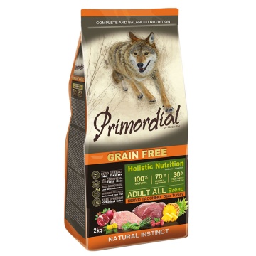 Primordial Pienso Sin Cereales Para Perros Adultos Con Ciervo Y Pavo