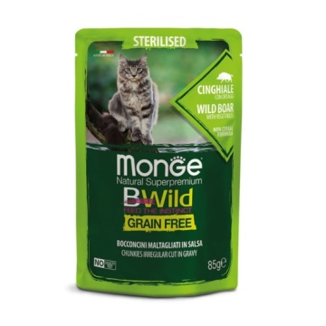 Monge Snacks Bwild Gato Esterilizado Con Jabali