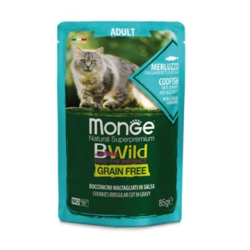 Monge Snacks Bwild Para Gato Adulto De Bacalao