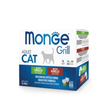 Monge Snacks Multi Pouches Para Gato De Conejo