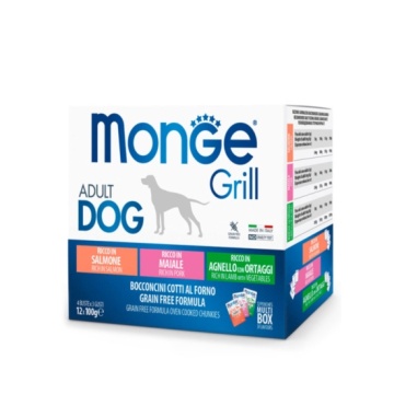 Monge Snacks Multi Pouches Para Perro Con Salmón