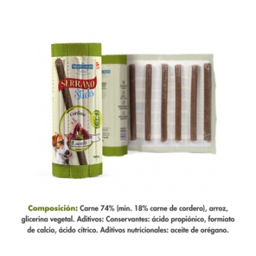 Mediterranean natural Serrano Stick Perros Cordero 16