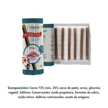 Mediterranean natural Serrano Stick Perros Pato