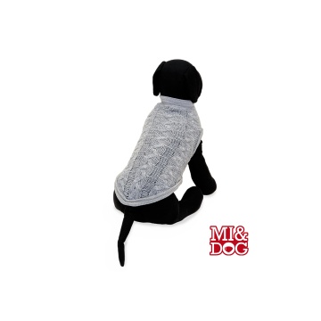 Miydog Jersey Trenzado gris