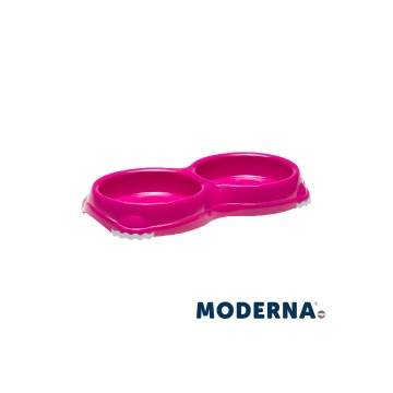 Moderna Comedero Smarty Gato Doble fucsia