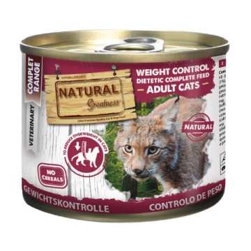 Natural greatness diet lata control de peso para gatos