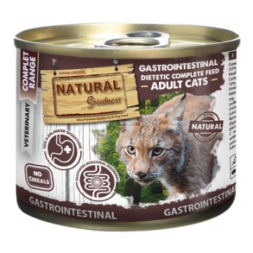 Natural greatness diet vet gastrointestinal gatos lata