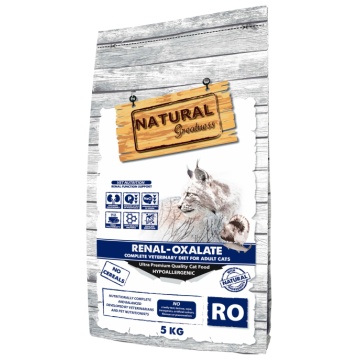 Natural greatness Diet Vet Cat Renal-Oxalate con pollo y guisantes